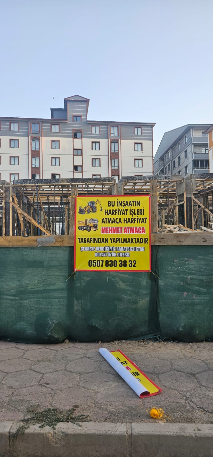 İnşaat sahası çalışması